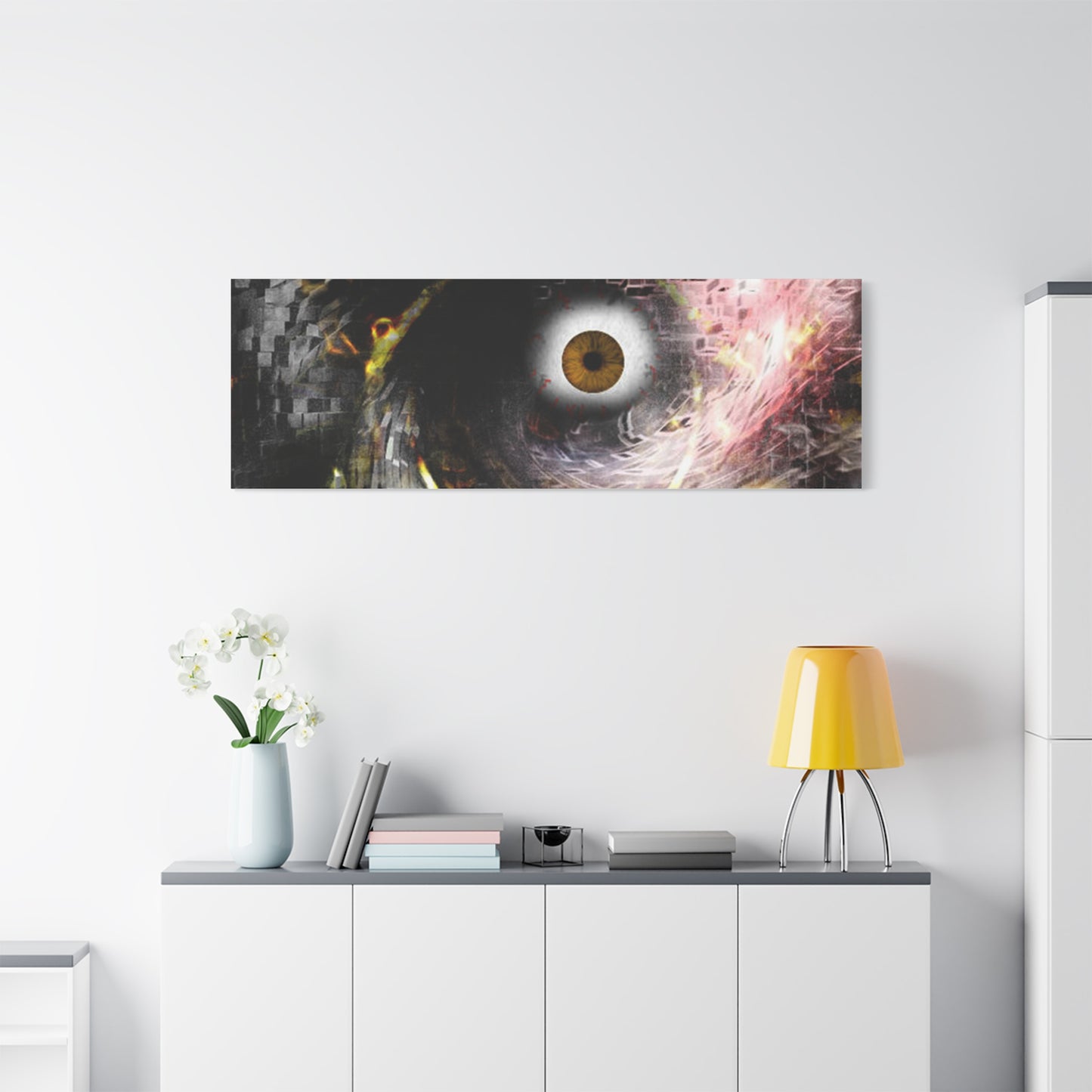 Abstract cosmic Eye Wall Art