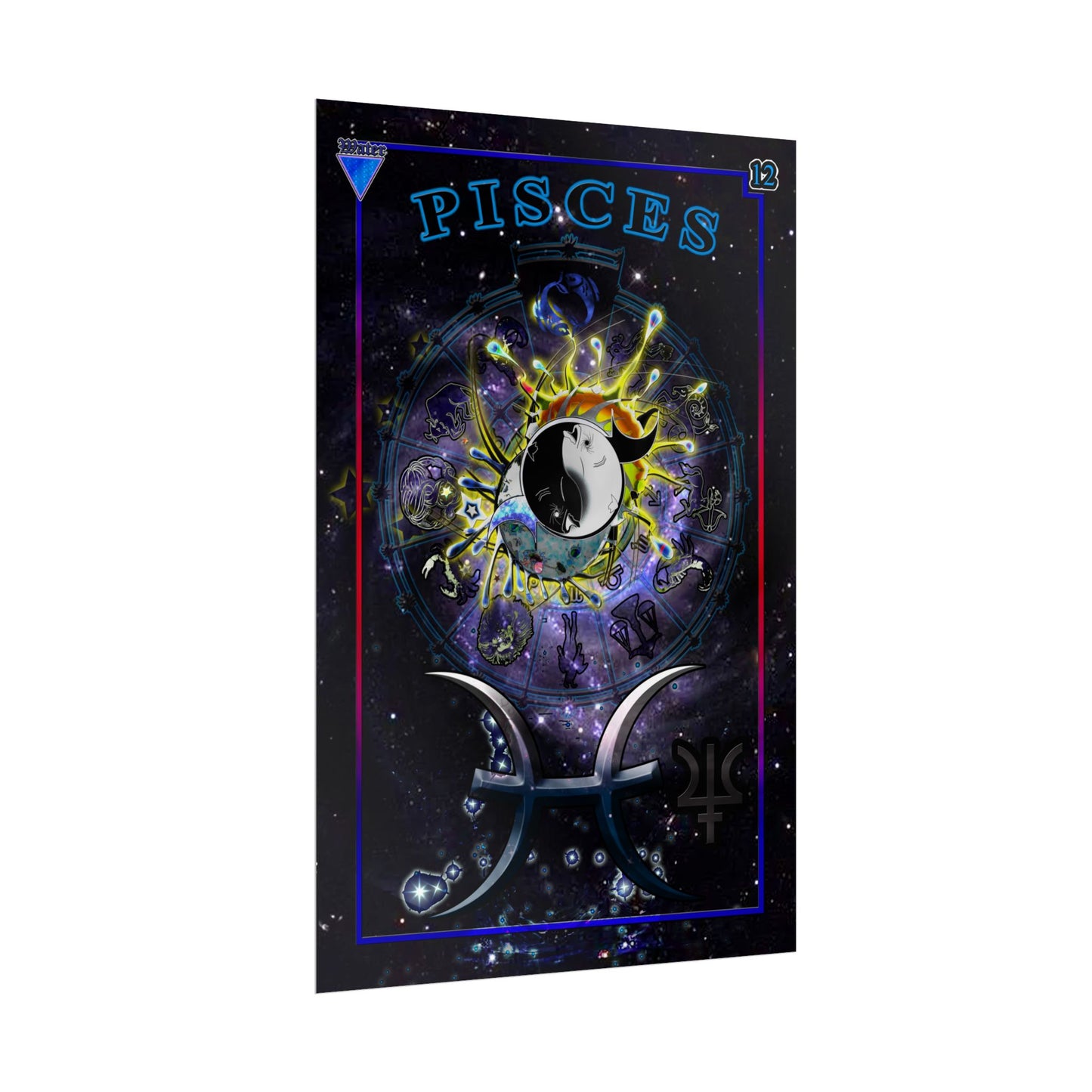 Pisces Astrological Poster Wall Art