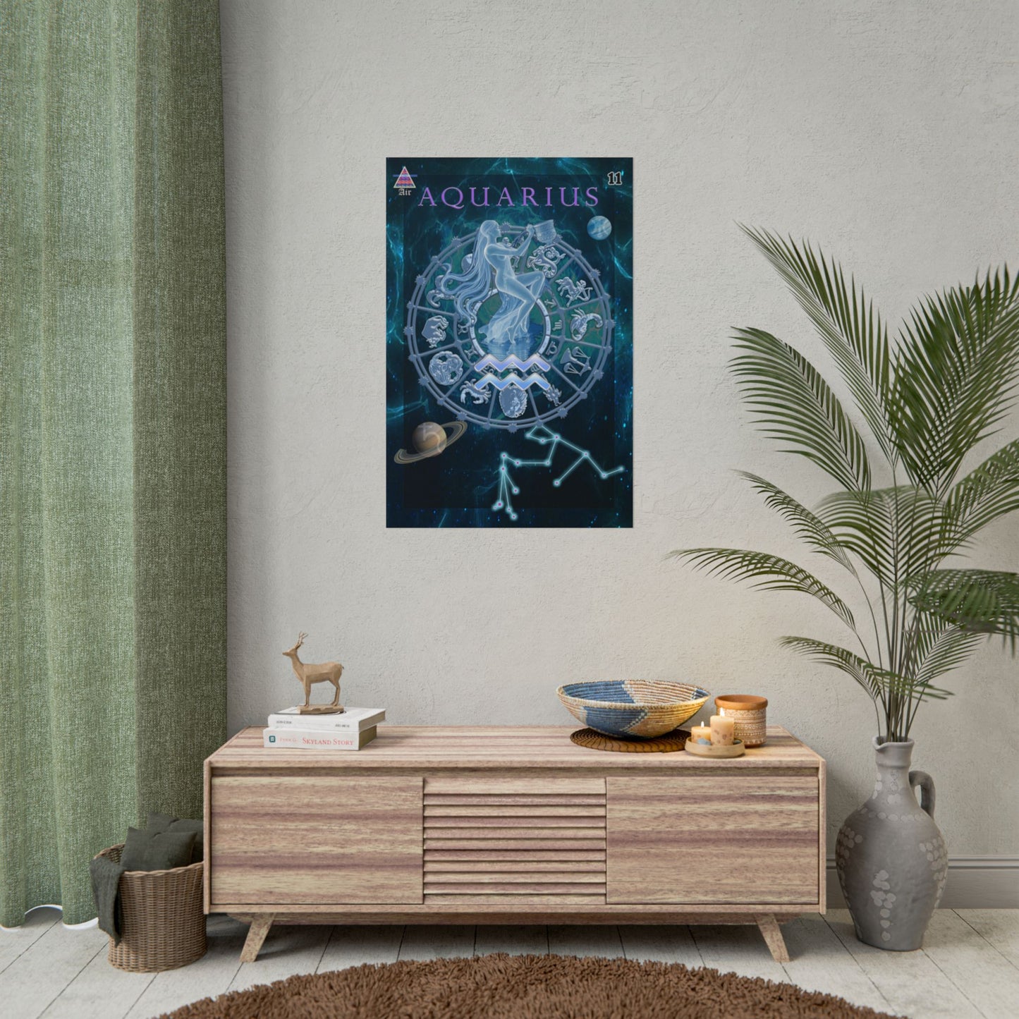 Aquarius Zodiac Poster