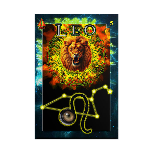 Astrological Poster, Zodiac Wall Art, Leo Decor, Horoscope Gift, Astrology Print