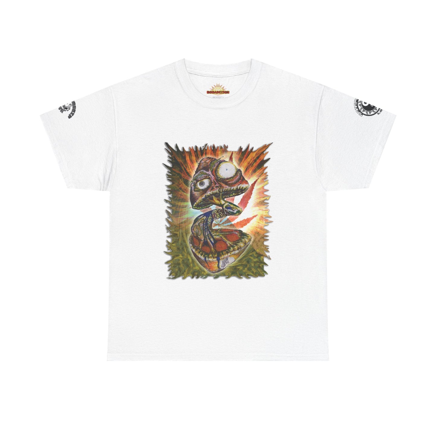 Psychedelic Mushroom Unisex Tee - Vibrant Colors Abstract Design