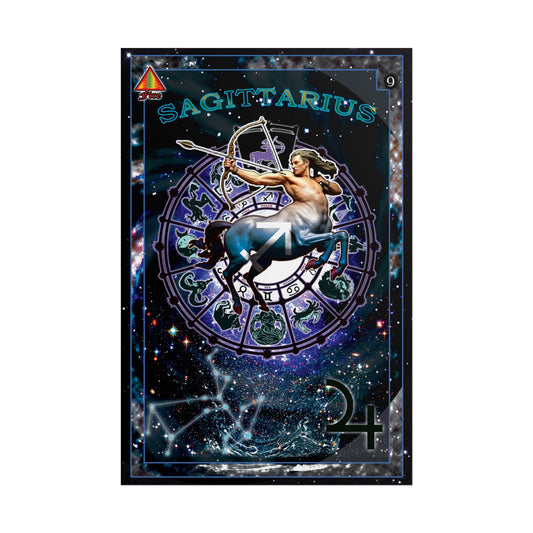 Sagittarius Zodiac Rolled Poster, Astrological Art Print, Horoscope Decor, Gift for Astrology Lovers, Celestial Wall Art, Cosmic Home Decor