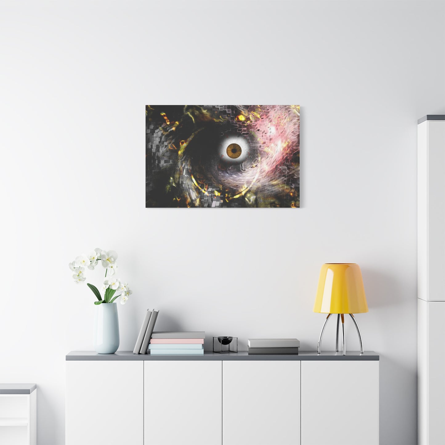 Abstract cosmic Eye Wall Art