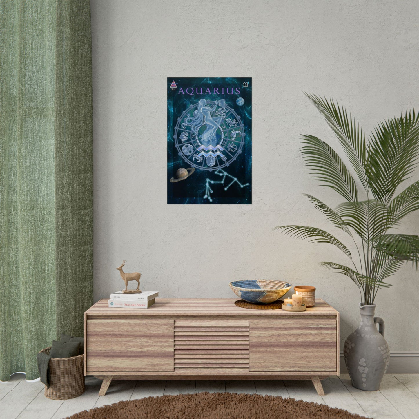 Aquarius Zodiac Poster