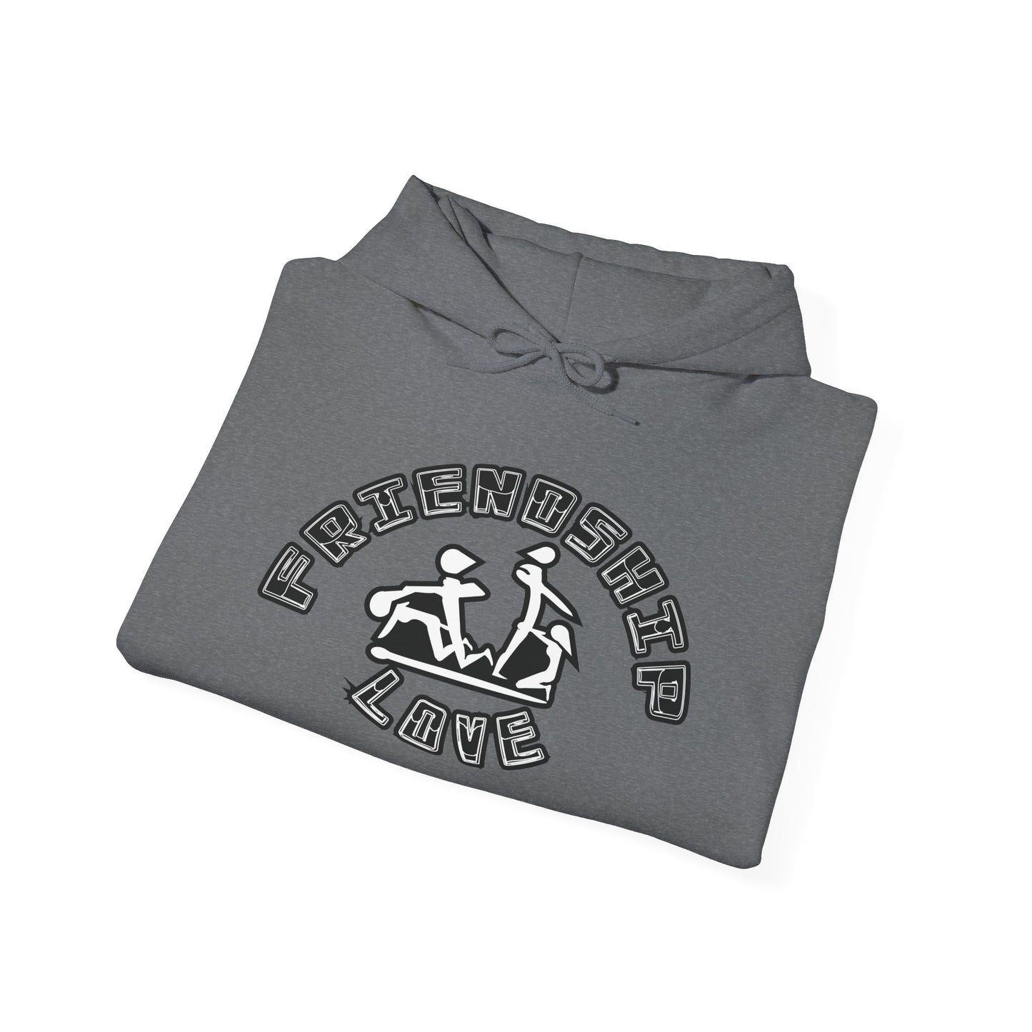 Adult Humor Unisex Hoodie with Motivational Messages 'You can do it', 'MUF DVR', 'Love and friendship'