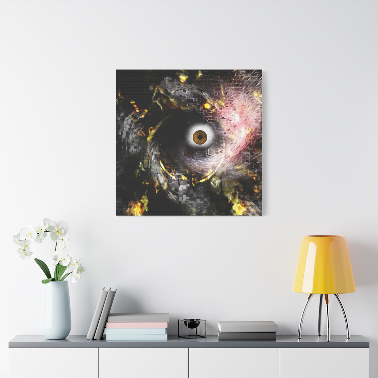 Abstract cosmic Eye Wall Art