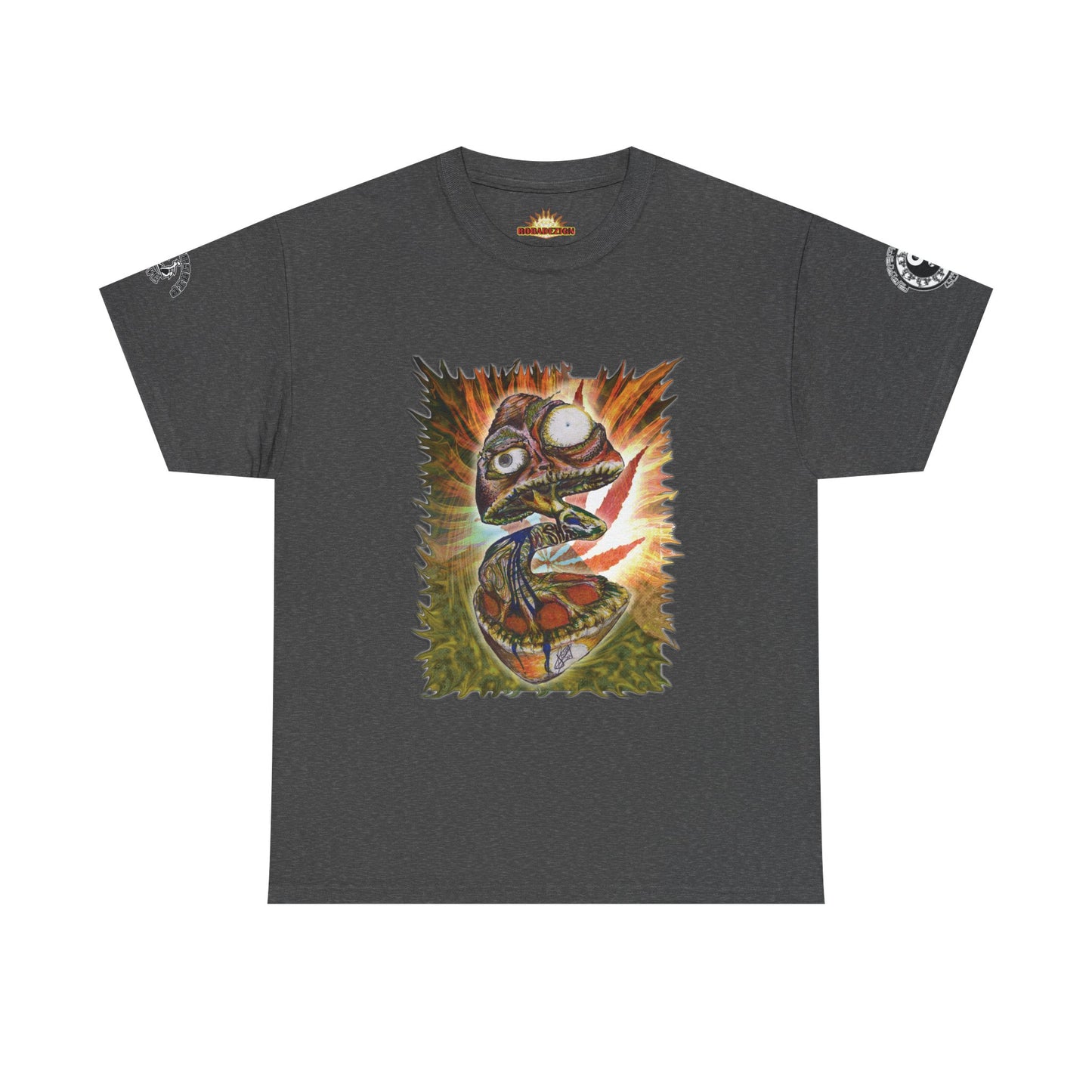 Psychedelic Mushroom Unisex Tee - Vibrant Colors Abstract Design