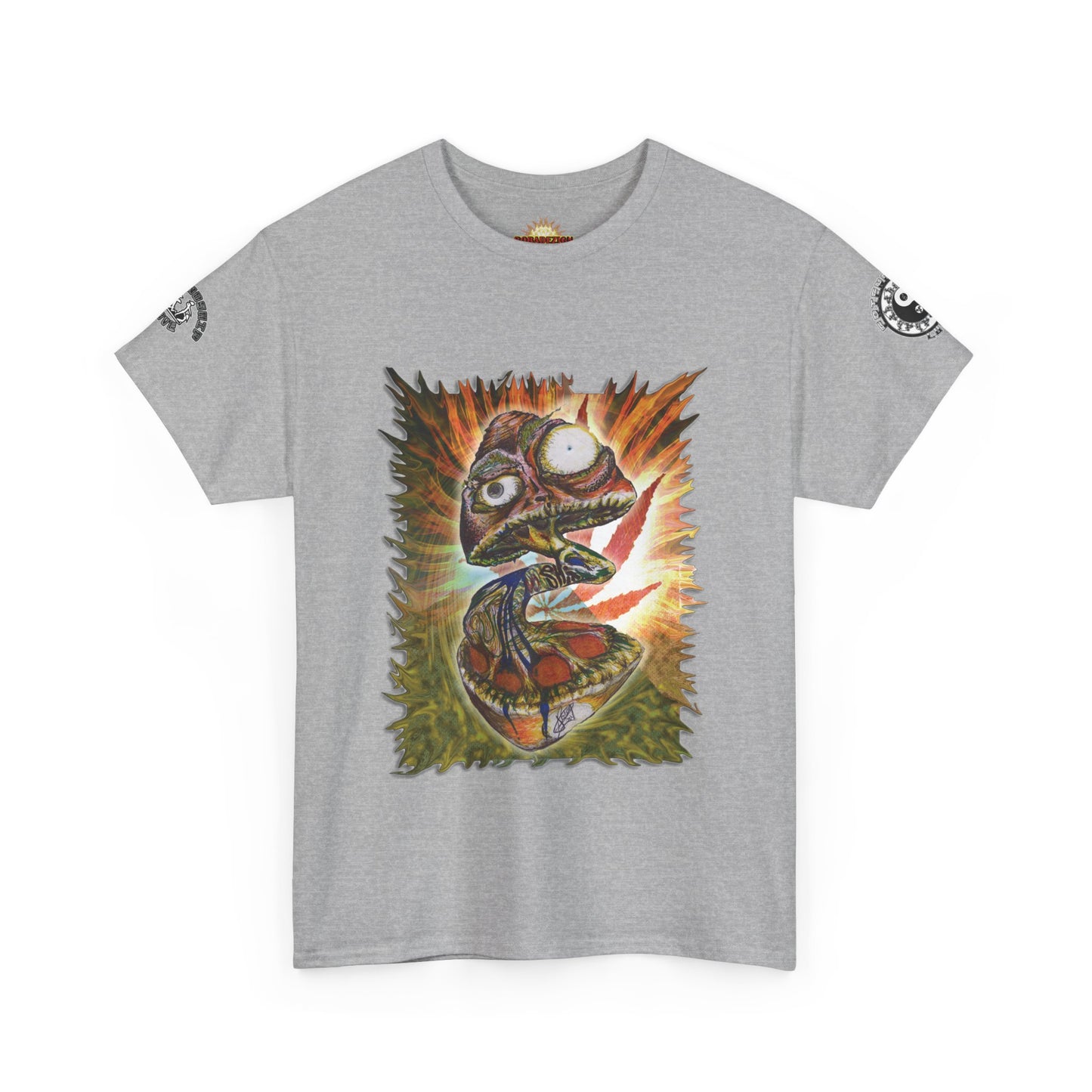 Psychedelic Mushroom Unisex Tee - Vibrant Colors Abstract Design