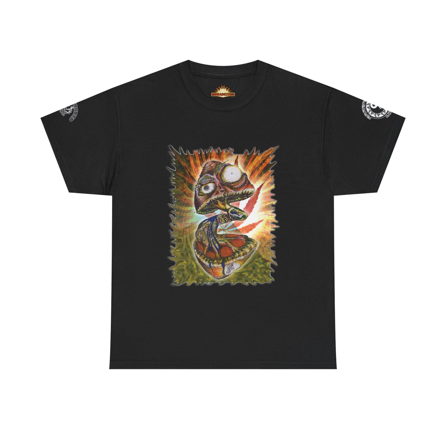 Psychedelic Mushroom Unisex Tee - Vibrant Colors Abstract Design