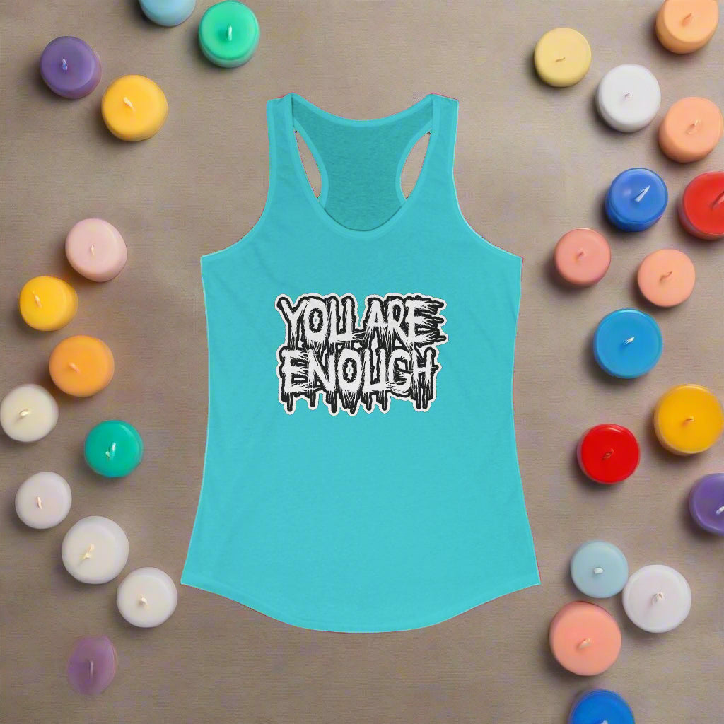 Gothic Sports Tank Top, You Are Enough
