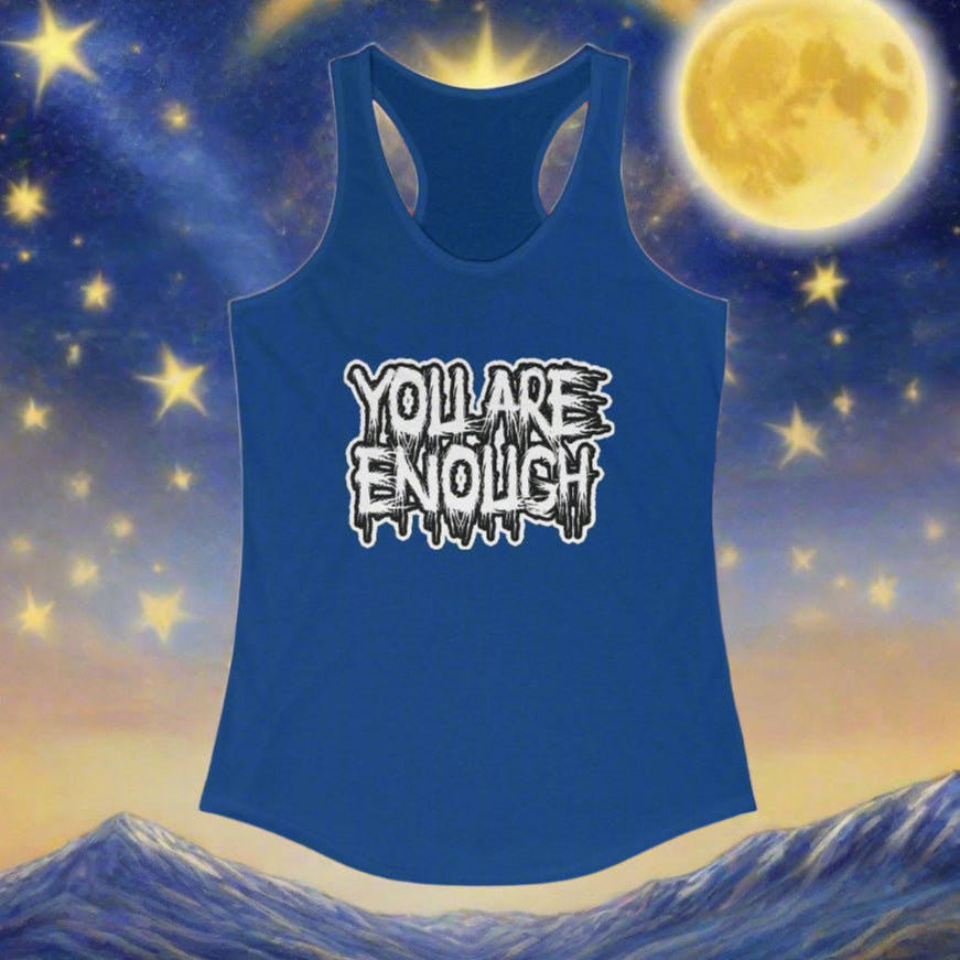Gothic Sports Tank Top, You Are Enough