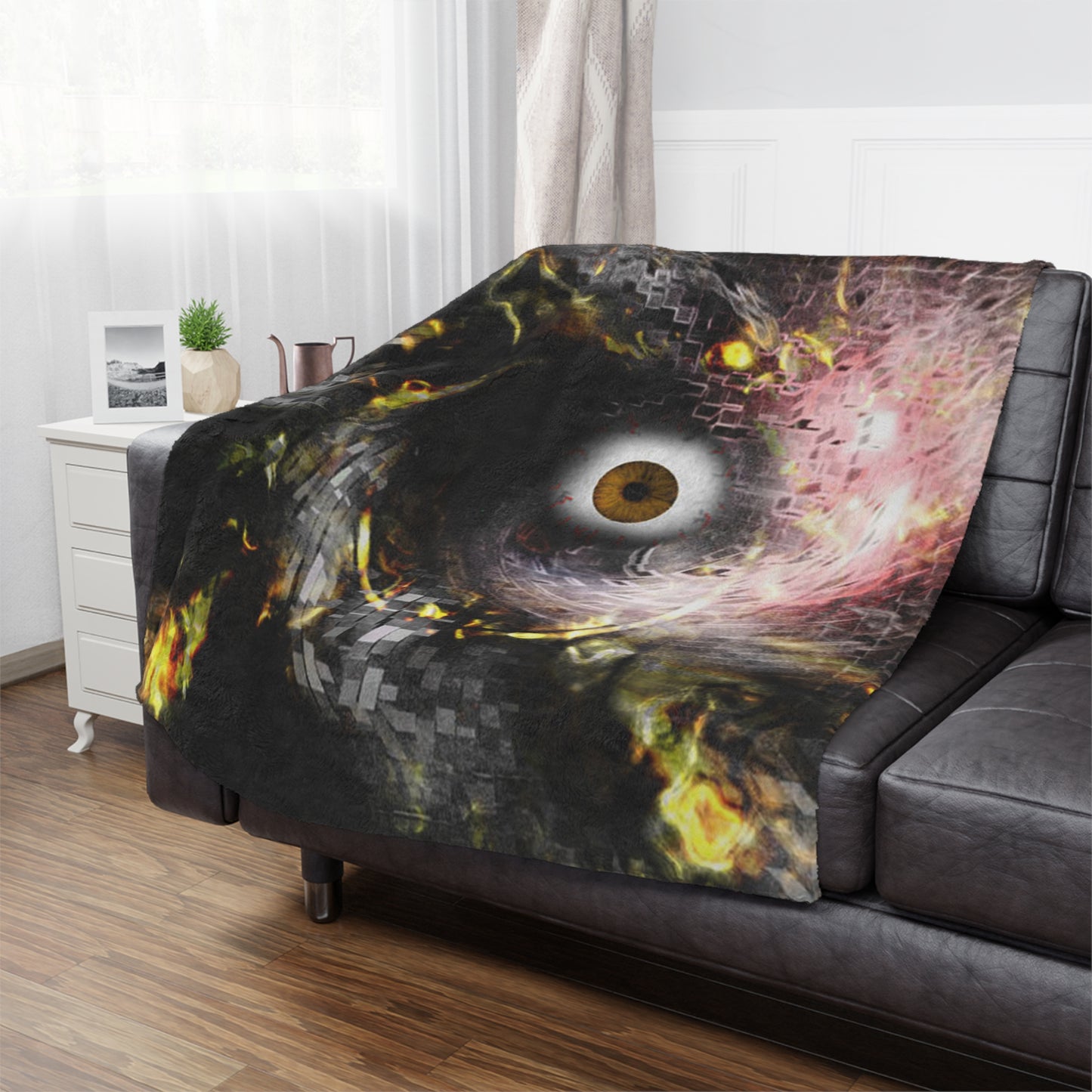 Cosmic Eye Minky Soft Throw Blanket