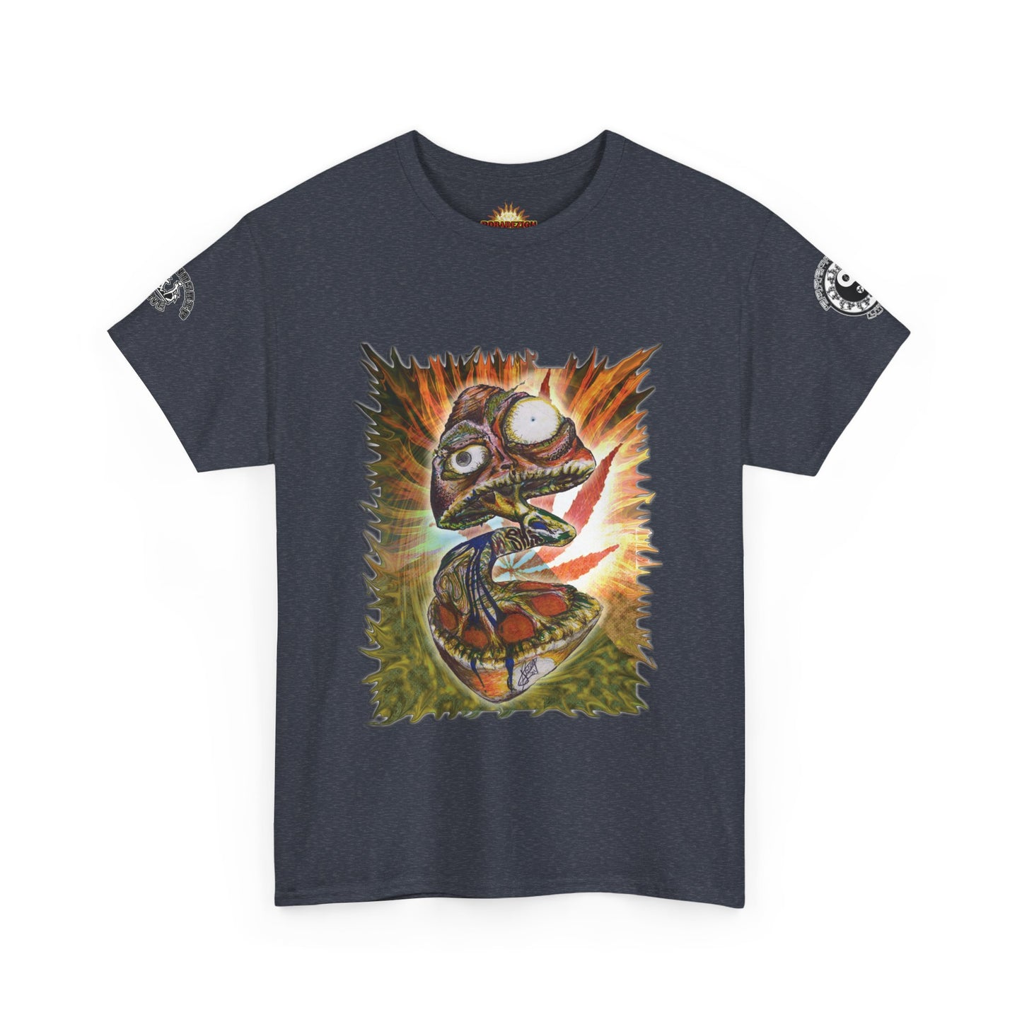 Psychedelic Mushroom Unisex Tee - Vibrant Colors Abstract Design