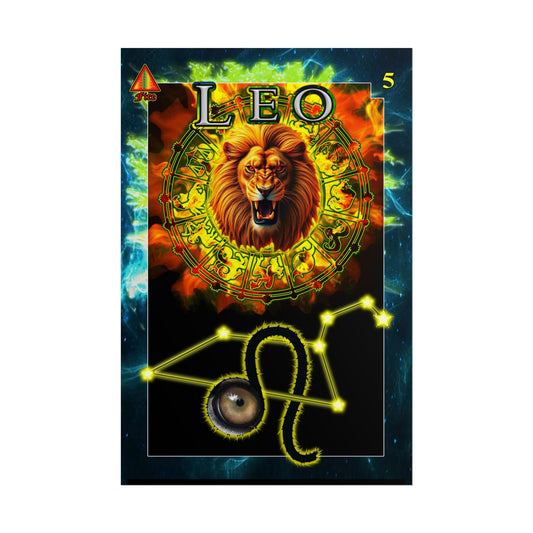 Astrological Poster, Zodiac Wall Art, Leo Decor, Horoscope Gift, Astrology Print