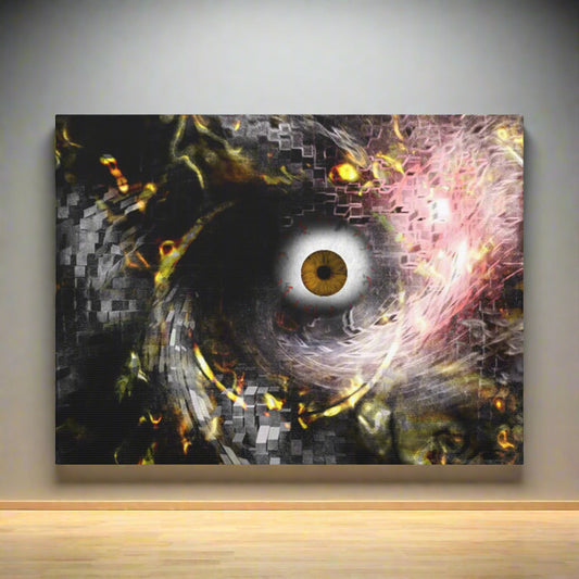 Abstract cosmic Eye Wall Art