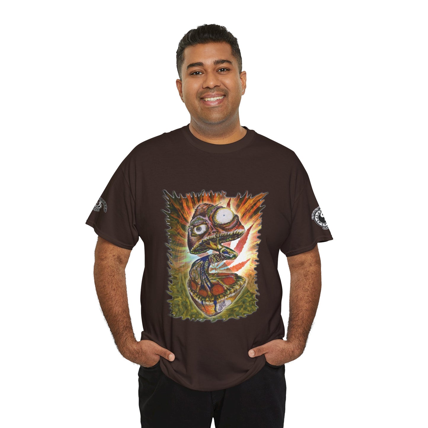 Psychedelic Mushroom Unisex Tee - Vibrant Colors Abstract Design