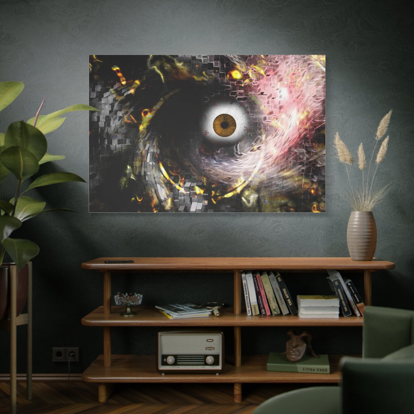 Abstract cosmic Eye Wall Art